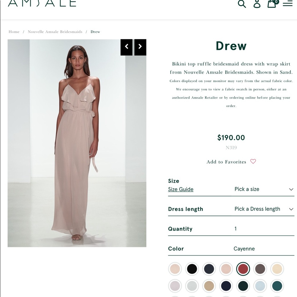 Pink bridesmaid Dress
